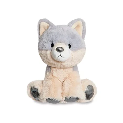 Image of Aurora, 61411, Glitzy Tots Wolf, 6In, Soft Toy, Grey and Brown