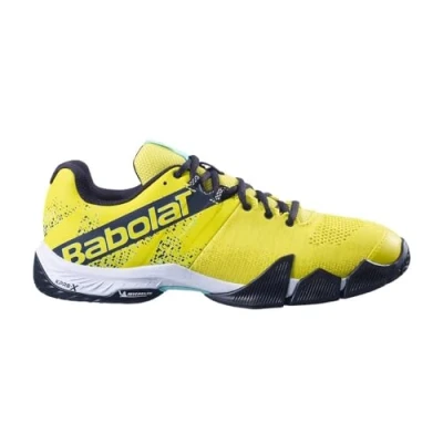 Image of Babolat Men&#039;s Zapatillas de Padel para Adultos Movea Azul Hombre Tennis Shoe, Blue, 10 UK