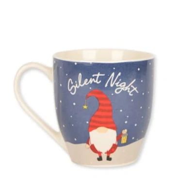 Image of FabFinds Large Christmas Hugga Mug Ceramic Coffee Cup for Gift 500ml (H11cm X W11cm) (Silent Night Gonk)
