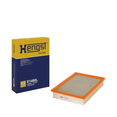 Image of 178010L040, 178010L050 Air Filter HENGST E1480L 58mm 240mm 324mm Insert TOYOTA: HILUX VIII Pickup, 8 Pritsche/Fahrgestell