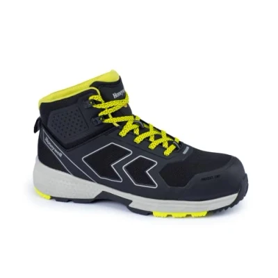 Image of Honeywell Agile Runner S3 SRC ESD Industrial Safety Shoes for Men &amp; Women, Mid Cut, Lighter Composite Fiberglass Toecap, 3D Mesh Lining, EVA Midsole, Rubber Outsole, Yellow, Size 13 UK, 6250124 48