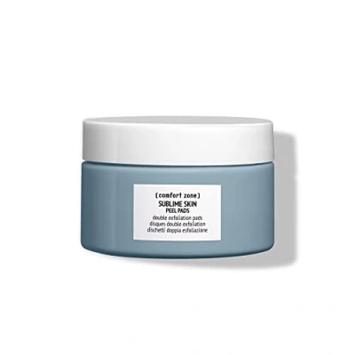 Image of Comfort Zone Sublime Skin Peel Pads for Face (28 Pads), Double Exfoliation Brighter Complexion, Anti Aging, Vegan, White