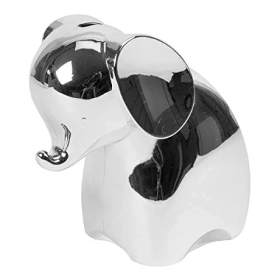 Image of Bambino Silver Plated Elephant Money Box Savings Bank