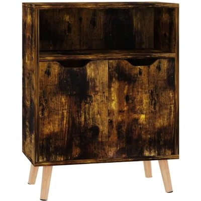 Image of vidaXL Sideboard Smoked Oak 60x30x72 cm Engineered Wood