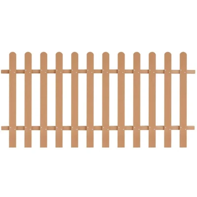 Image of vidaXL Picket Fence WPC 200x100 cm