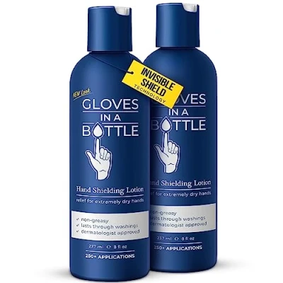 Image of Gloves In A Bottle Shielding Lotion 8oz 240ml 2 PACK For dry cracked sk8n