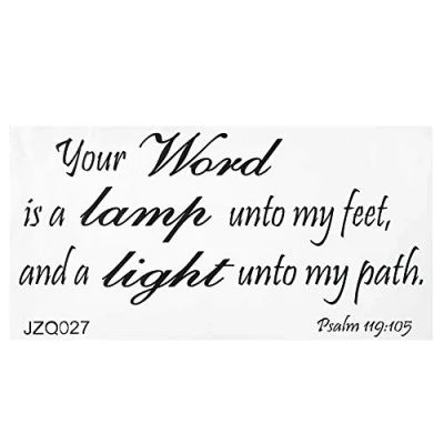 Image of Boquite Wall Stickers, Bible Verse Decals Christian Quote Religious Decor Sticker