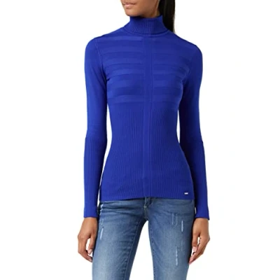 Image of Morgan Women&#039;s 132 mentos.m Long Sleeve Top, Blue (Ultra Bleu Ultra Bleu), Small (Size: TS)