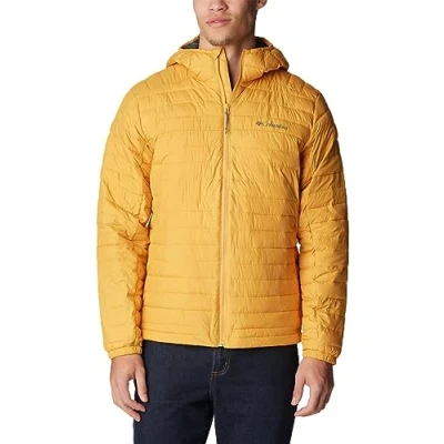 Image of Columbia Men&#039;s Silver Falls Hooded Jacket, Puffer Raw Honey, Size S
