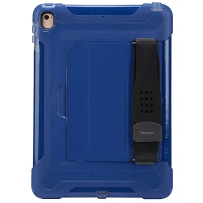 Image of Targus SafePort Rugged Apple iPad (2018/2017), 9.7 Inch Pro &amp; Air 2 Protective Tablet Case with Hands Free Kickstand, Drop Safe Protection, Water resistant, Anti Scratch, Blue (THD20002GL)