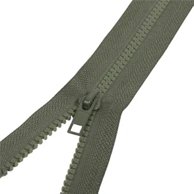 Image of M &amp; C Zip Fastener Khaki Green 100 cm Anorak Jacket