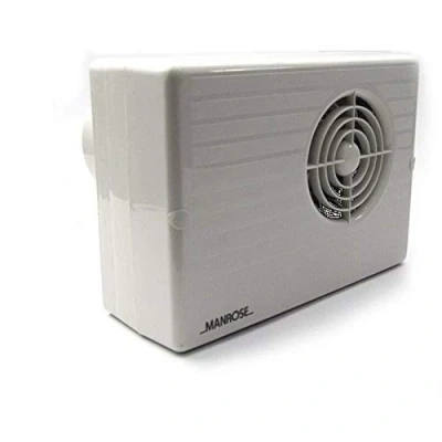 Image of MANROSE CF200P Centrifugal Extractor Fan with PULLCORD Bathroom Shower Powerful