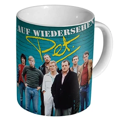 Image of Auf Wiedersehen Pet Blue Ceramic Coffee Mug / Cup