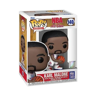 Image of Funko POP! NBA Legends Karl Malone (White All Star Uni 1993) Collectable Vinyl Figure Gift Idea Official Merchandise Toys for Kids &amp; Adults Sports Fans Model Collectors