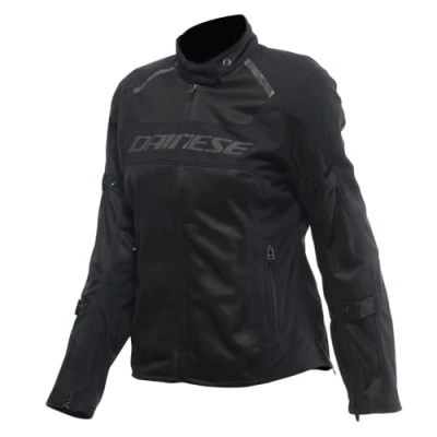 Image of DAINESE Air Frame 3 Tex Jacket Wmn, Summer Motorcycle with Detachable Windproof Lining, Woman, Black/Black/Black, 48
