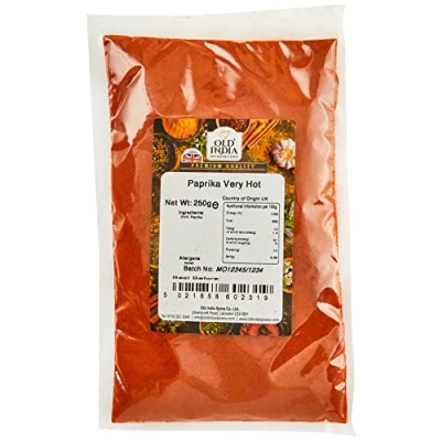 Image of Old India Paprika Very Hot 250g