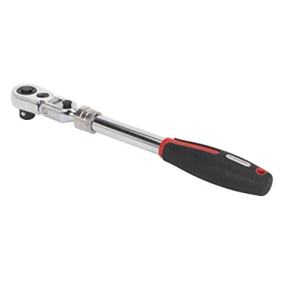 Image of Sealey Premier Ratchet Wrench 1/2&quot;Sq Drive Flexi Head Extendable Platinum Series