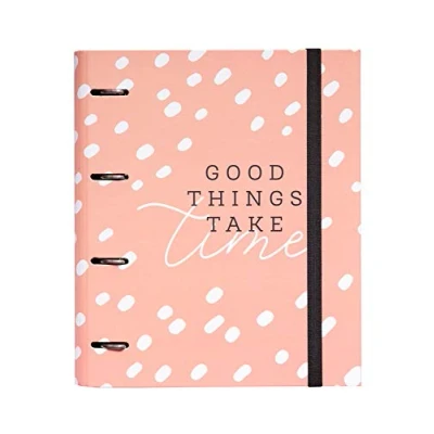 Image of Grupo Erik Glitter Gold Dreams 4 Ring Binder A4 Folders 10.6 x 12.6 inches 27 32 cm Ringbinder Cute Stationery