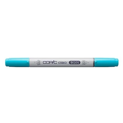 Image of COPIC Ciao Coloured Marker Pen (BG 05) Holiday Blue, For Art &amp; Crafts, Colouring, Graphics, Highlighter, Design, Anime, Professional Beginners, Supplies Colouring Books
