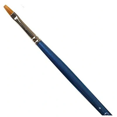 Image of Winsor &amp; Newton brush, Wood, Transparent, no. 1 2.1 mm, flat long handle