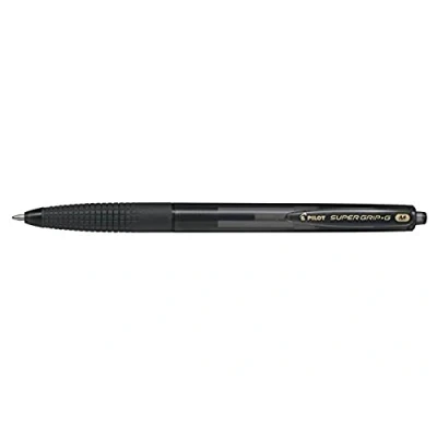 Image of PILOT Medium Line 1 mm Tip Super Grip G Retractable Ballpoint Pen Black, Box of 12