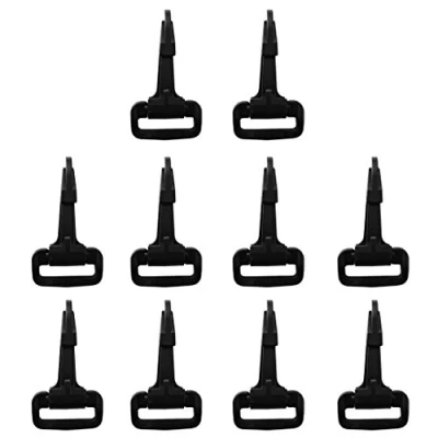 Image of Sharplace 10 Pieces Lightweight Foldable Plastic 25mm Backpack Webbing Belt Hooks Clips Accessories