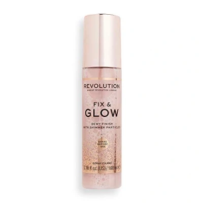 Image of Revolution Beauty Fix &amp; Glow Fixing Spray, Illuminating Hydrating, Vegan Cruelty Free, 100ml