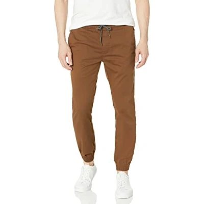 Image of Volcom Men&#039;s Frickin Slim Jogger Pant, Mud 1, Small