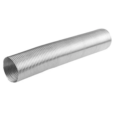 Image of 2.5m Aluminium Flexible Pipe Alloy Air Ducting Tube Heat Resistant Hose, Ø 100 mm (3.94&quot;)