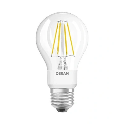 Image of Osram LED Lamp Base: E27 Cool White 4000 K 4 W Replacement for 40 clear DAYLIGHT SENSOR Classic A, Single Pack, GlowDIM