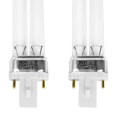 Image of Pisces Twin Pack 11w (watt) PLS Replacement UV Bulb Lamp for Pond Filter UVC