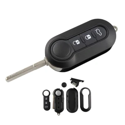 Image of 3 Button Flip Folding SIP22 Blade Key Shell YRemote Car Replacement For Fiat 500 Panda Punto Bravo Ducato