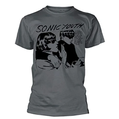 Image of Plastic Head Sonic Youth &#039;Goo Album Cover&#039; (Grey) T Shirt (Large)