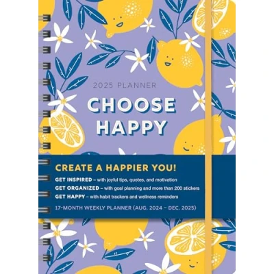 Image of 2025 Choose Happy Planner: August 2024 December (Inspire Instant Happiness Calendars &amp; Gifts)