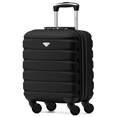 Image of Flight Knight Lightweight 4 Wheel ABS Hard Case Suitcases Cabin Carry On Hand Luggage Approved for Over 100 Airlines Including British Airways, Ryanair &amp; easyJet Free 45x36x20cm