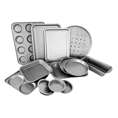 Image of Chabrias Ltd Premium 14 Piece Non Stick Bakeware Set Airfryer Safe Dishwasher Safe, BPA and PFOA Free Ideal for Baking, Roasting, Grilling UK Made Great Students Gift