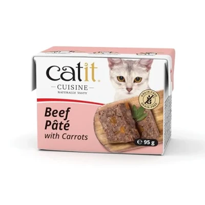 Image of Catit Cuisine Beef Pâté with Carrots Adult 1 Year + Wet Cat Food, 95g