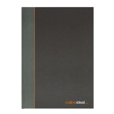 Image of Collins Ideal A6 Single Cash Manuscript Book 192 Pages, Black