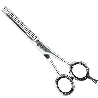 Image of MJW Hair Thinning Scissors Stainless Steel Cutting Teeth Shears, Professional Barber Hairdressing Blending Ideal Texturizing and Layering for Men Women