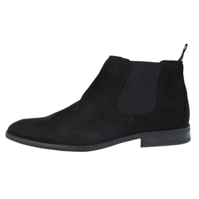 Image of TruClothing Men&#039;s Boots Slip On Suede Leather Lined Chelsea Ankle Shoes Black 8 UK