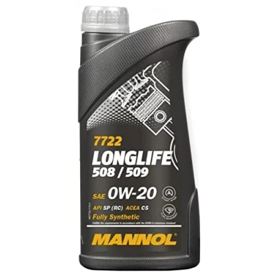 Image of Mannol Longlife 508/509 0W20 C5 SP Fully Synthetic Ester Engine Oil, 1 litre