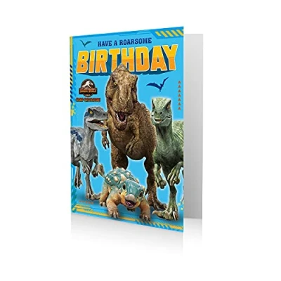 Image of Happy Birthday Jurassic World Card, Card World,