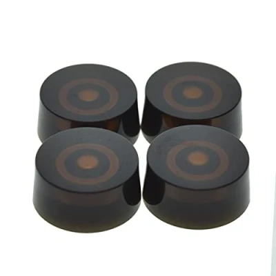 Image of Dopro 4pcs Amber Guitar Speed Dial Knobs Control Knob fits LP