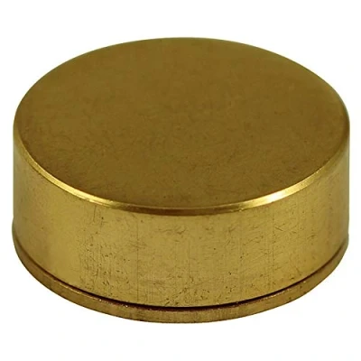 Image of TIMCO Threaded Screw Caps Solid Brass Polished 16mm