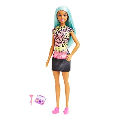 Image of Barbie Doll &amp; Accessories, Career Makeup Artist with Palette and Brush, HKT66