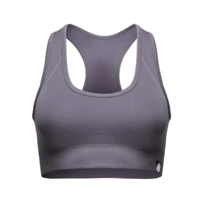 Image of Gorilla Wear Women&#039;s Yava Seamless Sports Bra, Gray, S