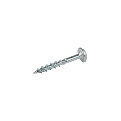 Image of KREG SML C125 1200 EUR Number 8 x 1 1/4 Inch Zinc Pocket Hole Screws Coarse Washer Head Silver (Pack of 1200)