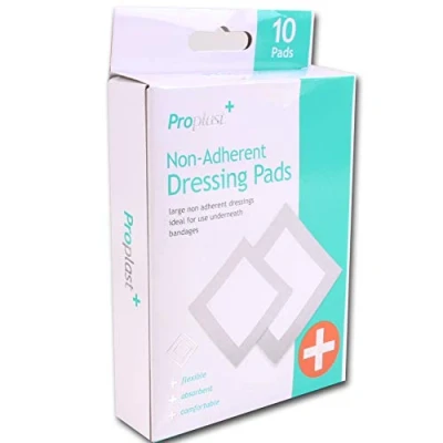 Image of 10x Sterile Non Stick Wound Dressing Pads
