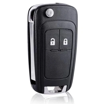 Image of FINTERRY Remote Control Car Key Shell Case Fob Cover Flip Folding Replacement Compatible with Opel Vauxhall Insignia Astra Meriva Zafira Movano Mokka Adam Cascada Corsa Karl 2 Buttons