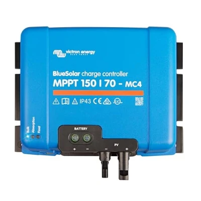 Image of Victron Energy BlueSolar MPPT MC4 Compatible Solar Charge Controller for Panels 150V 70 amp 12/24/36/48 Volt